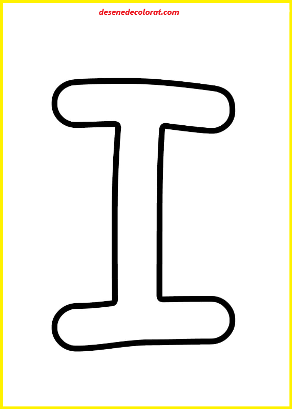 LETTER I COLORING PAGES