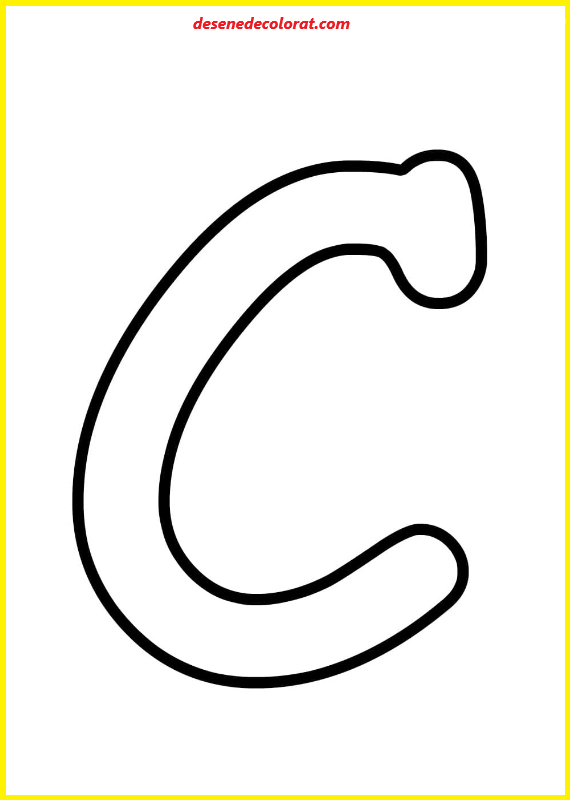 LETTER C COLORING PAGES
