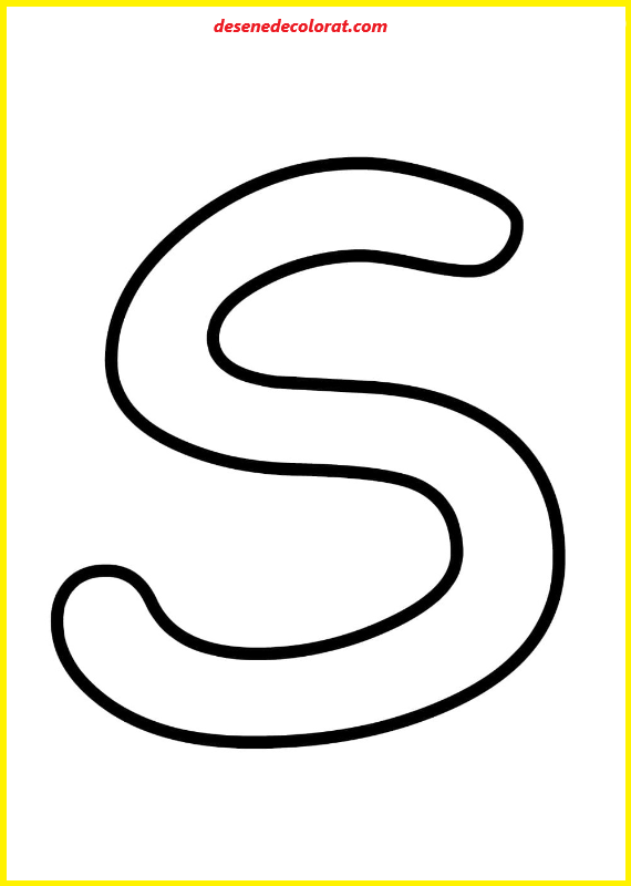 LETTER S COLORING PAGES