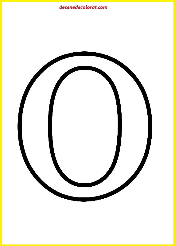 LETTER O COLORING PAGES