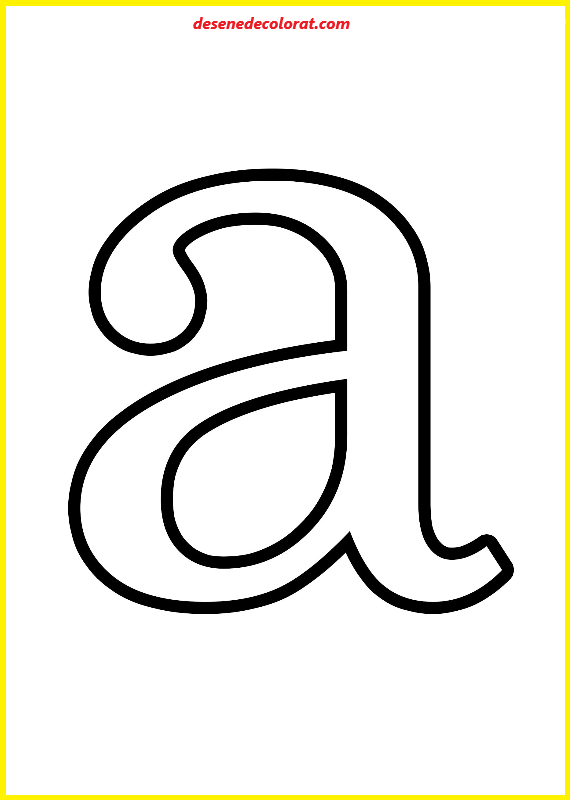 LETTER A COLORING PAGES